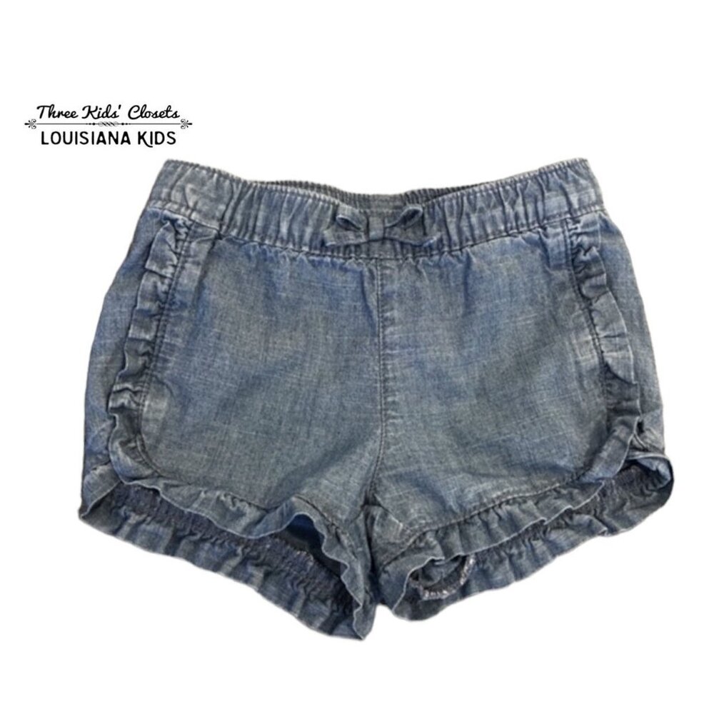 Old Navy 6-12m Chambray Ruffle Shorts